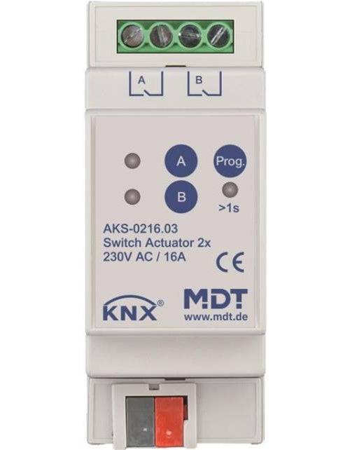 MDT technologies AKS-0216.03 - 2-Weg Schakelactuator 2TE REG, 16A, 230VAC 2-way-0