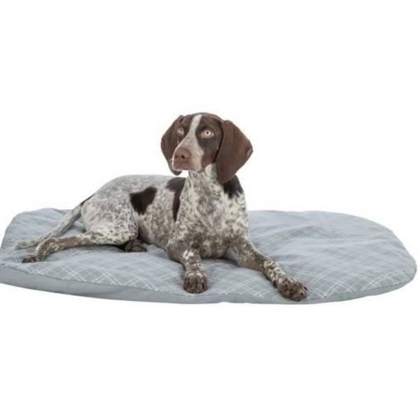 TRIXIE Matras - Farello - Pluche/ Stof - 60 x 50 cm - Wit/ Grijs