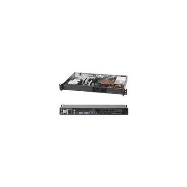Super Micro SC510 203B - Rackmount - 1U - Micro-ATX 200 Watt - Zwart (CSE-510-203B)