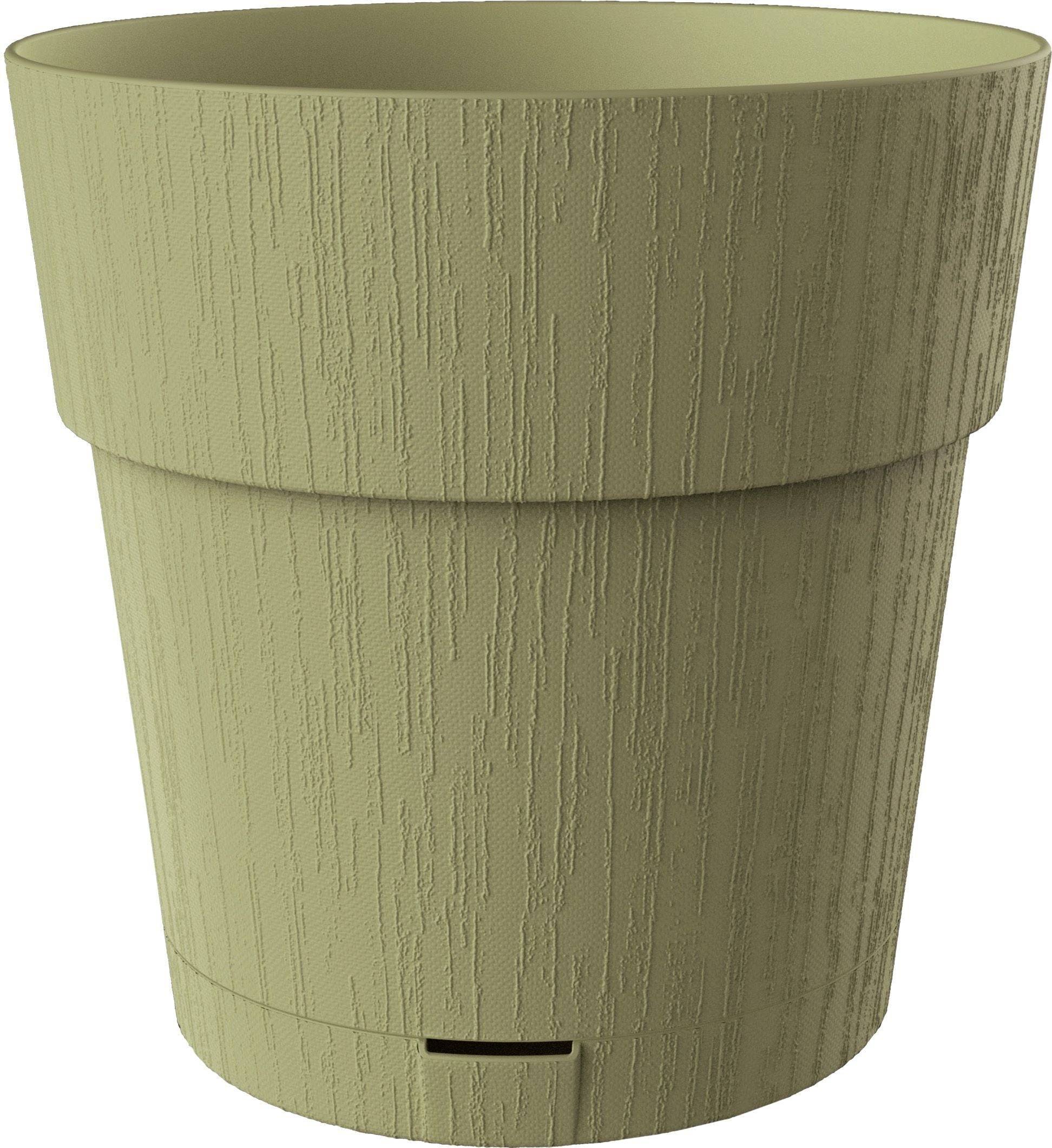 STEFANPLAST ETHICA Bloempot - 2 L - 40x39 cm - Met Waterreservoir - Olijfgroen h39-0