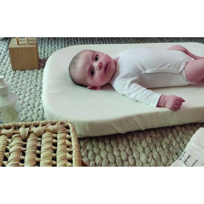 TINEO Bamboe Viscose Verschoonmat Cover - Absorberend Frotte - Elastische Hoeken-1