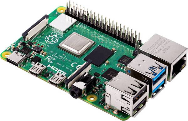 Raspberry Pi 4 Model B - Single-board computer - Broadcom BCM2711/1,5 GHz - RAM 8 GB - 802.11a/b/g/n/ac, Bluetooth 5.0 (
