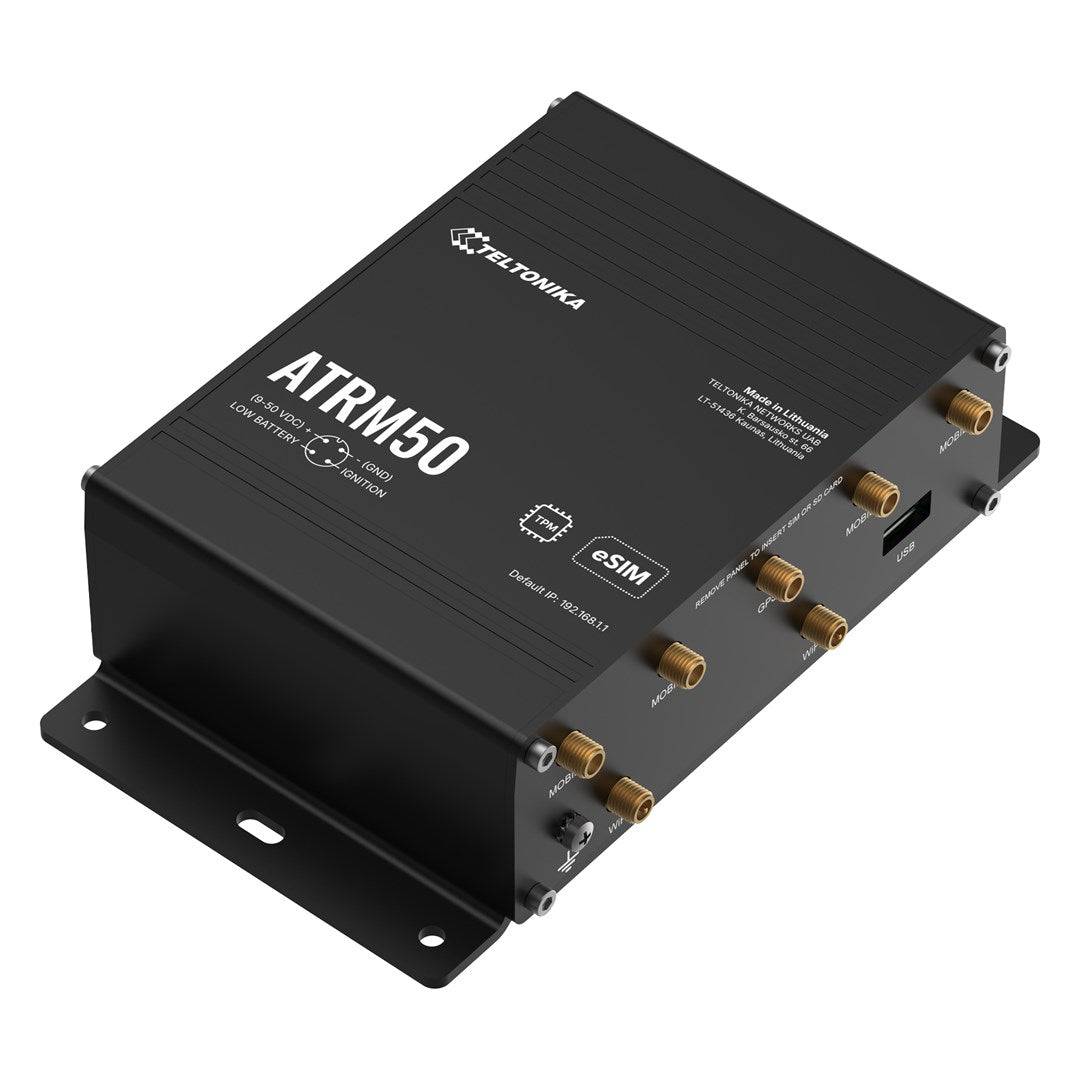 Teltonika ATRM50 5 g Router - Robuust Ontwerp - 4 M12 Gigabit Ethernet Poorten - Dual SIM met eSIM - Gecertificeerd volg-3
