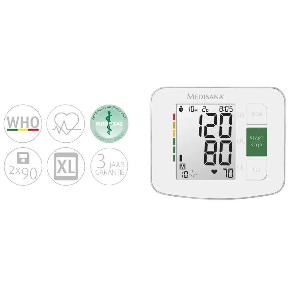Medisana BU 512 Bloeddrukmeter voor Bovenarm - Wit-4