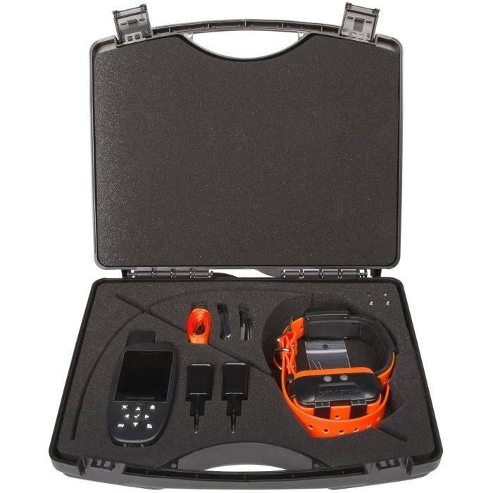 NUM'AXES CANICOM GPS 2 - Compleet Set Halsband - GPS Tracker - Zwart/Oranje-0