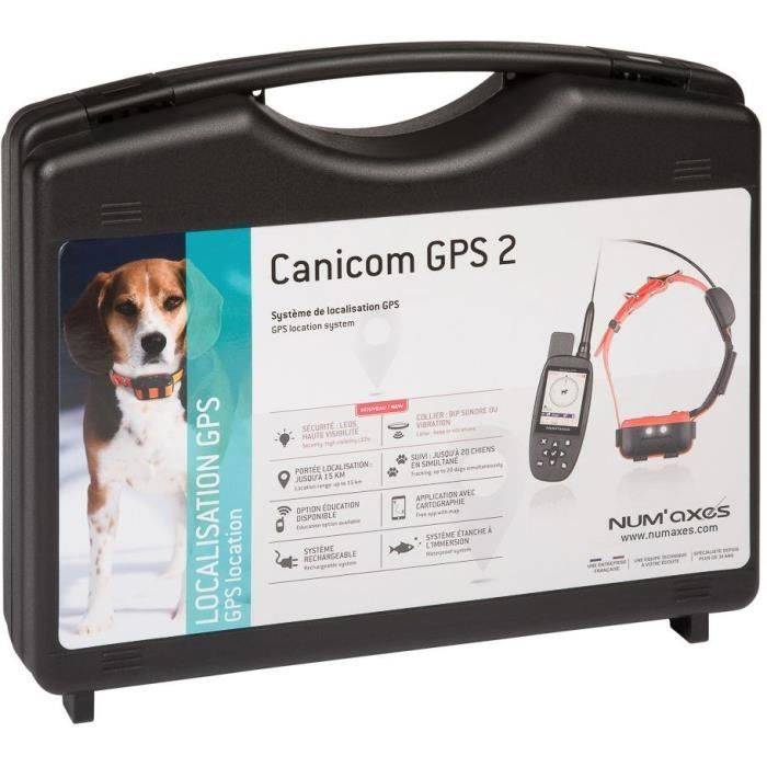 NUM'AXES CANICOM GPS 2 - Compleet Set Halsband - GPS Tracker - Zwart/Oranje-1