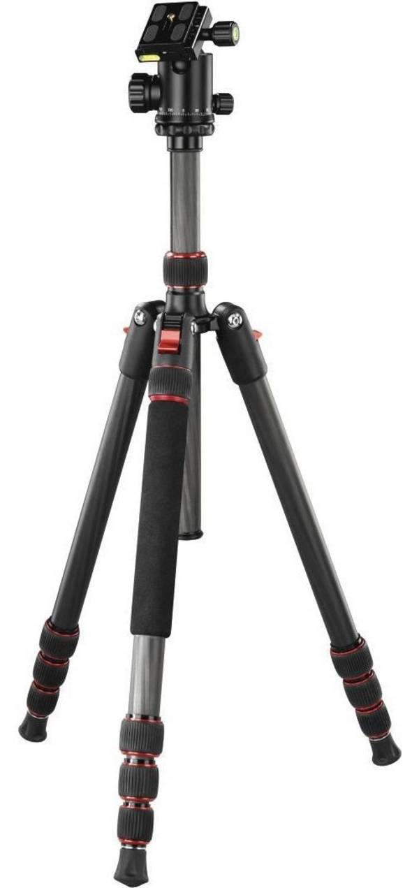 Hama Ramble II Duo Carbon Statief - Balhoofd met Smartphonehouder
