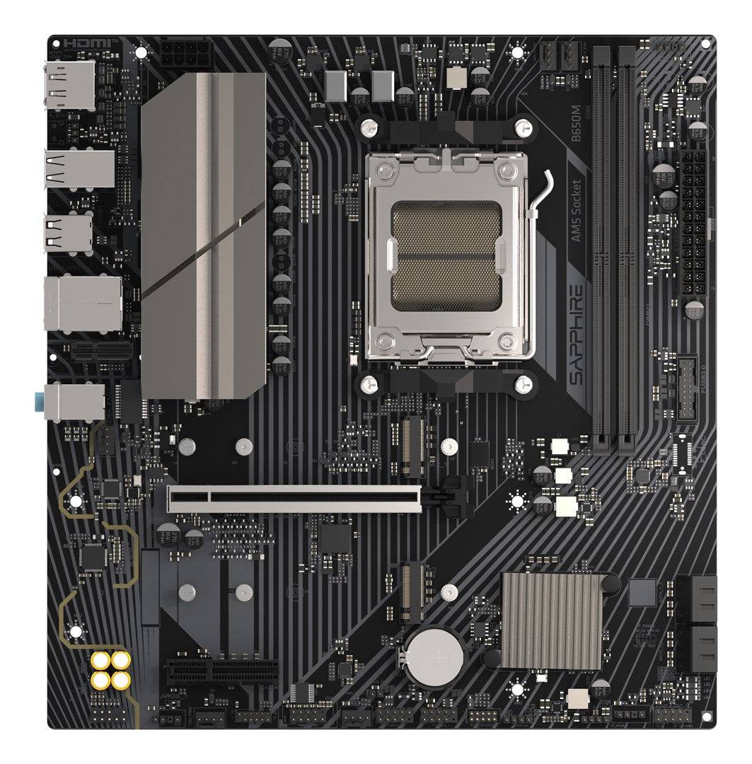 Sapphire B650M-E - Moederbord - Micro-ATX - Socket AM5 B650-0