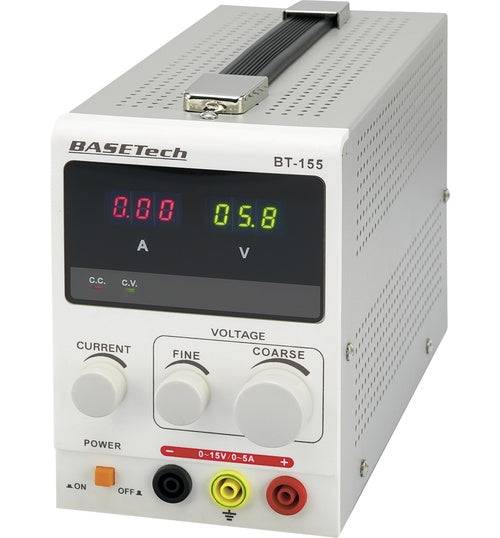 Basetech BT-155 Laboratoriumvoeding 0-15 V/DC 0-5 A 75 W-0