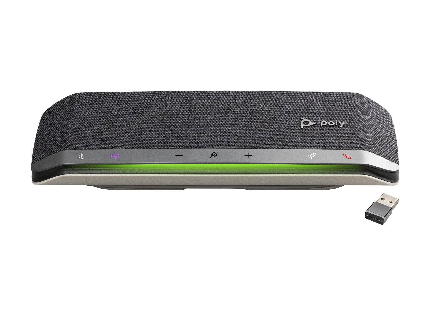 HP Poly Sync 40+M Microsoft Teams Gecertificeerde Speakerphone - Mobiel/PC - Zwart/Zilver - 55 dB - IP64 (77P36AA)-0