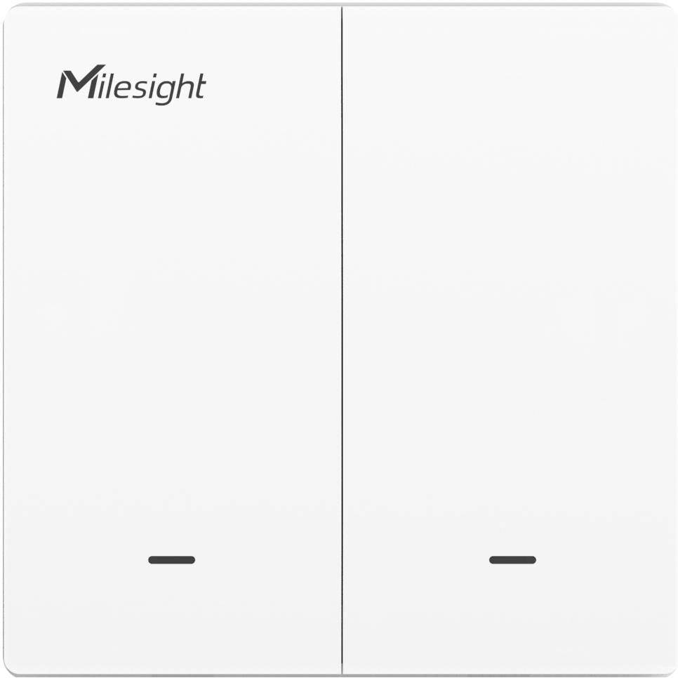 Milesight IoT Wand Schakelaar 3-Draad 2 Knoppen LoRaWAN WS502-868 M-3W-W11-EU 3-wire-0