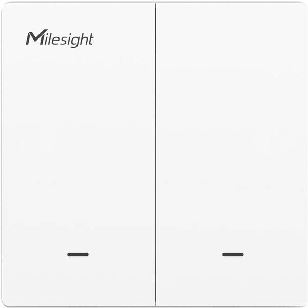 Milesight IoT Wand Schakelaar 3-Draad 2 Knoppen LoRaWAN WS502-868 M-3W-W11-EU 3-wire