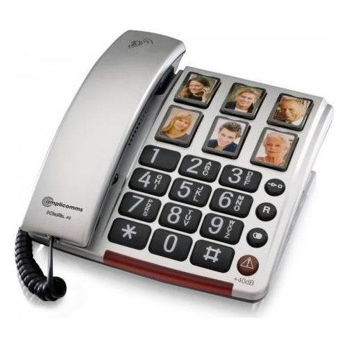 amplicomms BigTel 40 Plus Analoge Telefoon - Bedrade Handset - Zilver (ATL1420722)-0
