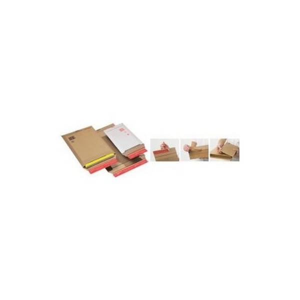 ColomPac Verzendzak - Bruin Golfkarton, Interne Afmetingen: 530 x 720 x 50 mm - 20 Stuks (CP 010.10)