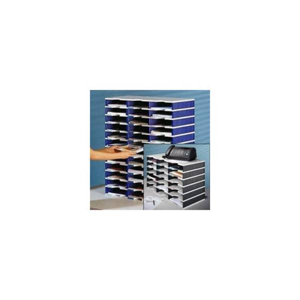 styrodoc trio Polystyreen Organizer - Zwart & Grijs - A4+ - 9 Lades - Model 268-0303-98