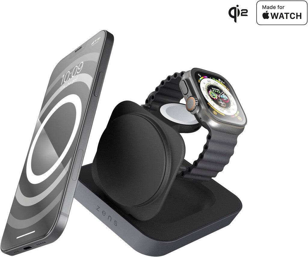 ZENS Nachtkastje Oplader Pro 2 voor Hoofdtelefoon, Smartphone, Smartwatch Zwart ZEDC28B/00-4