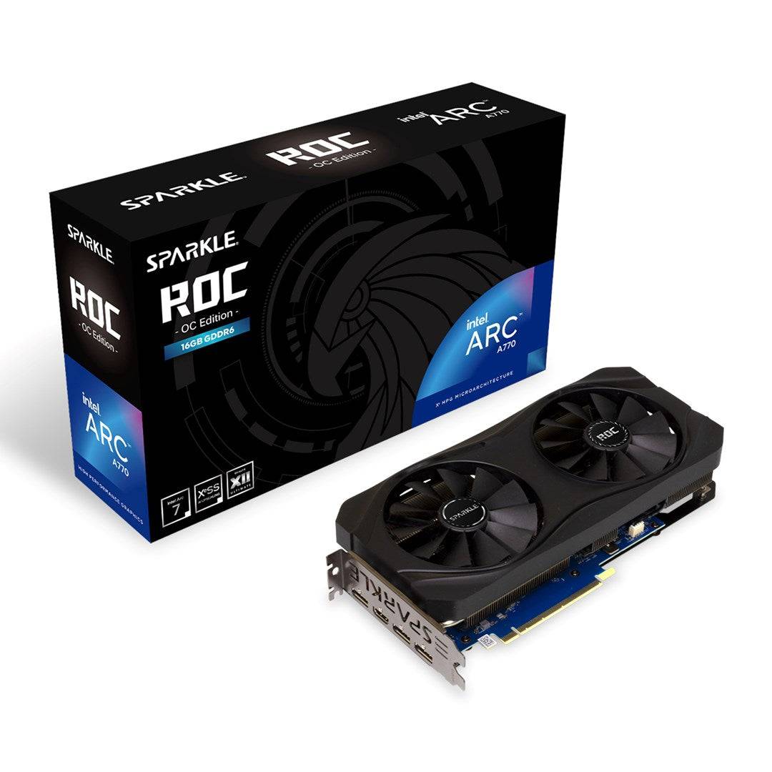 SPARKLE Intel ARC A770 ROC - 16GB Zwart - Grafische Kaart SA770R-16GOC-0