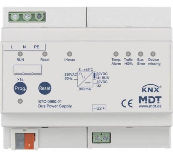 MDT STC-0960.01 Busvoeding met Diagnose 8TE, REG, 960 mA (STC-0960.01) 960mA