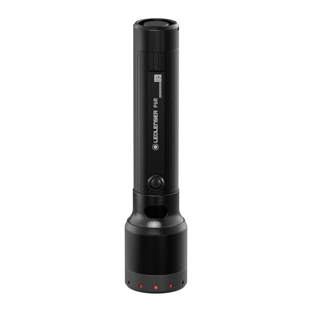 Ledlenser P6R Zwarte Handlamp LED 1200 lm, 320 m, USB-C, IP68-1