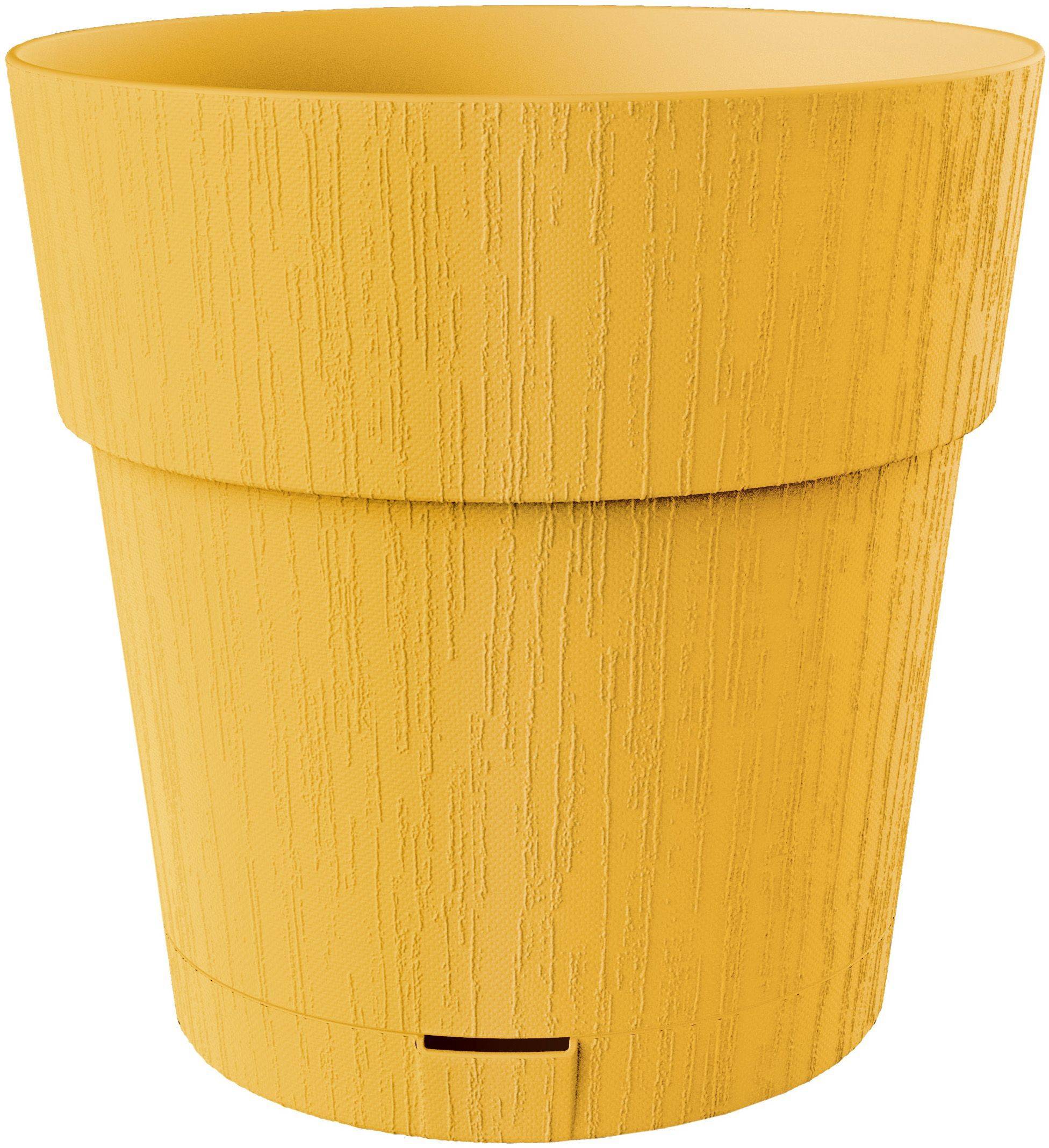 STEFANPLAST ETHICA Bloempot - 2 L - 40x39 cm - Met Waterreservoir - Mosterd h39-0