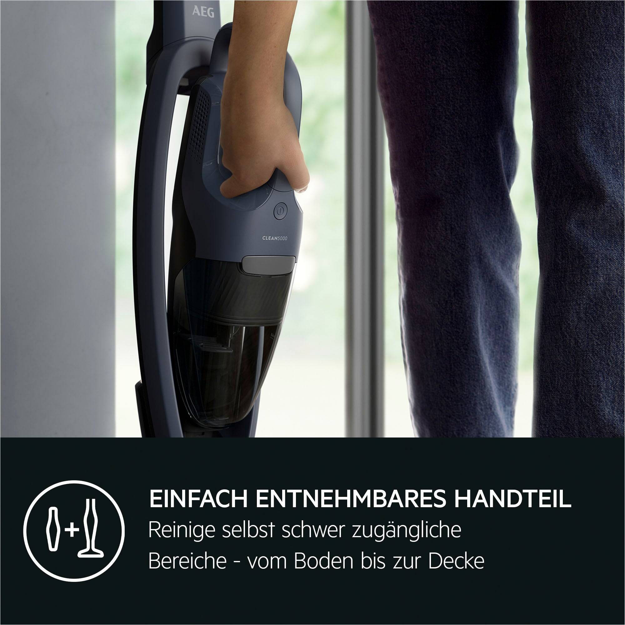 AEG AS52CB18DB Draadloze Steelstofzuiger Zonder Zak 0,3 L 29 W Zwart (900 402 210)-4