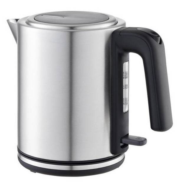 SEVERIN WK 3489 Waterkoker 1,0 L Zilver/Zwart - 2200W, Draadloos Ontwerp (3489)