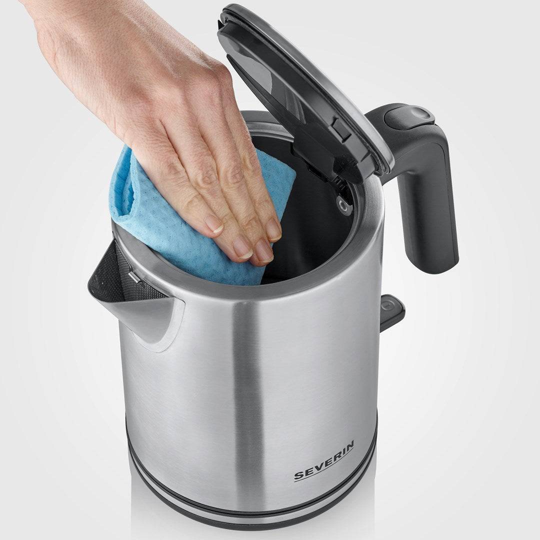 SEVERIN WK 3489 Waterkoker 1,0 L Zilver/Zwart - 2200W, Draadloos Ontwerp (3489)-4