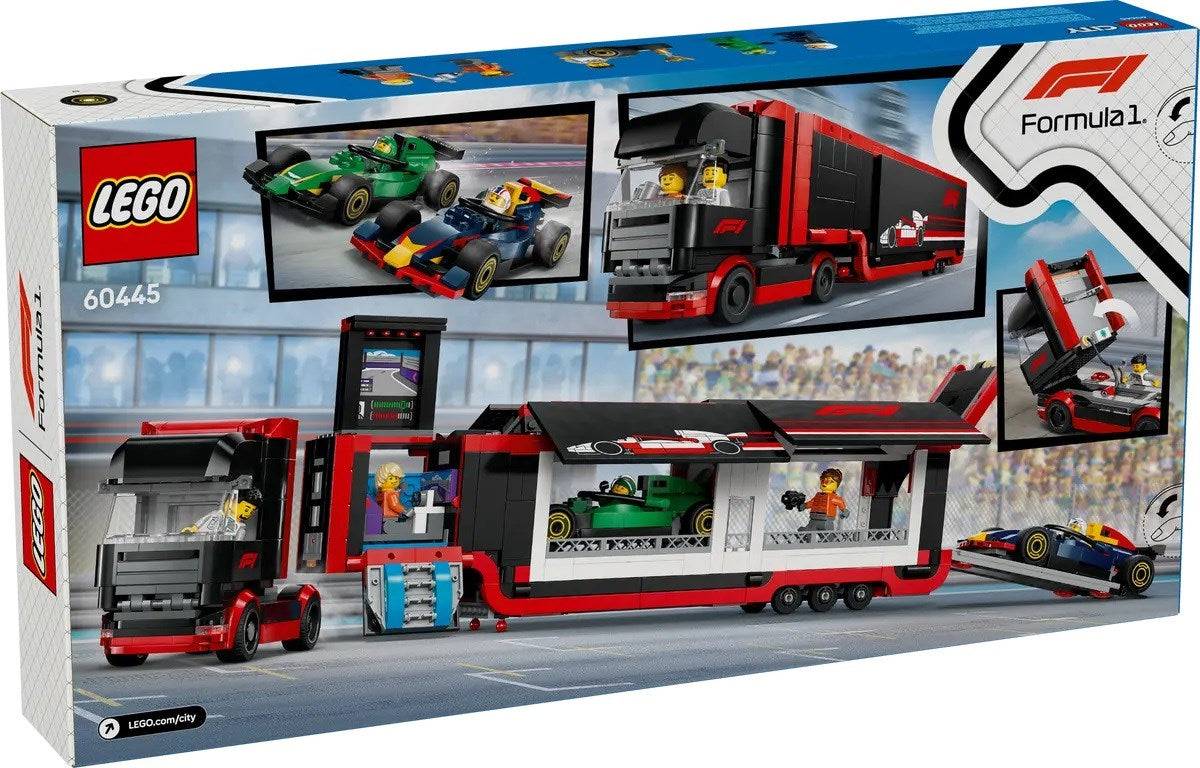 LEGO City F1 Truck met RB20 & AMR24 Auto's Bouwset 60445-1