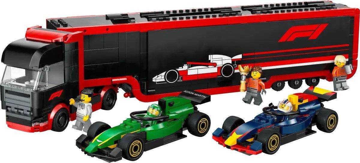 LEGO City F1 Truck met RB20 & AMR24 Auto's Bouwset 60445-2