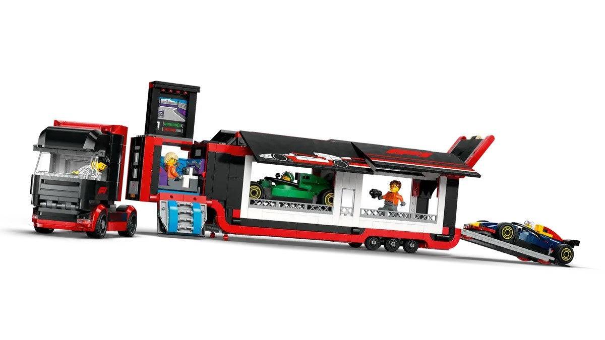 LEGO City F1 Truck met RB20 & AMR24 Auto's Bouwset 60445-3