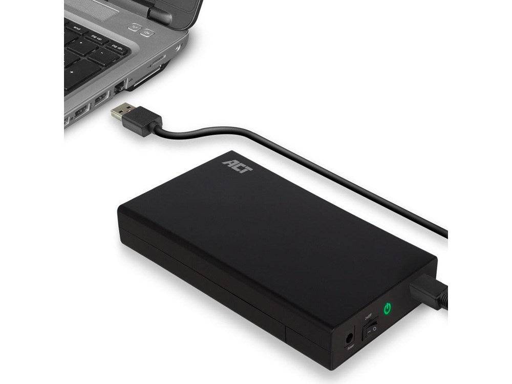 ACT AC1405 Opslagdrive Behuizing - HDD/SSD Behuizing - Zwart - 3,5"-3