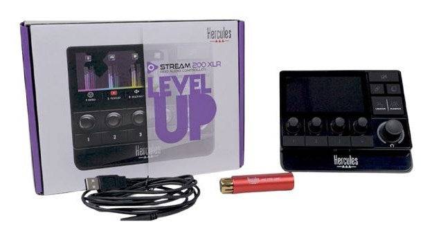 Hercules Stream 200 XLR Audio Controller met LCD Scherm (4780934)-4