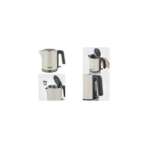 SEVERIN WK 9577 Waterkoker - 1,0 Liter - Stofbeige - 360 Graden Draadloos-0