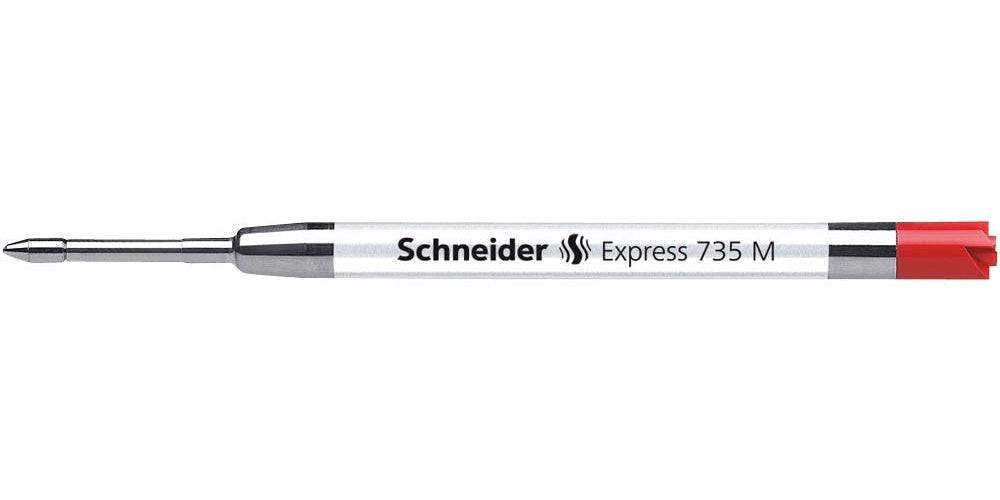 Schneider Express 735 - Rood - RVS - G2 - Medium - Balpen - ISO 12757-2 (7362)-0