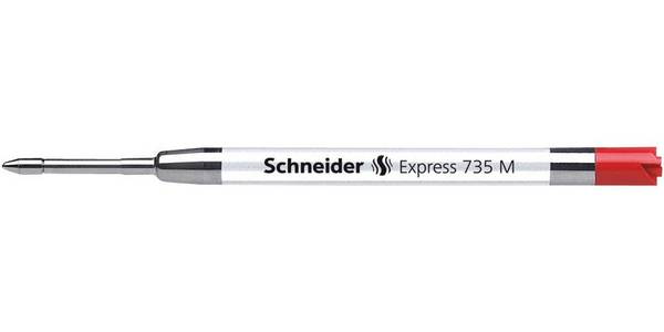 Schneider Express 735 - Rood - RVS - G2 - Medium - Balpen - ISO 12757-2 (7362)