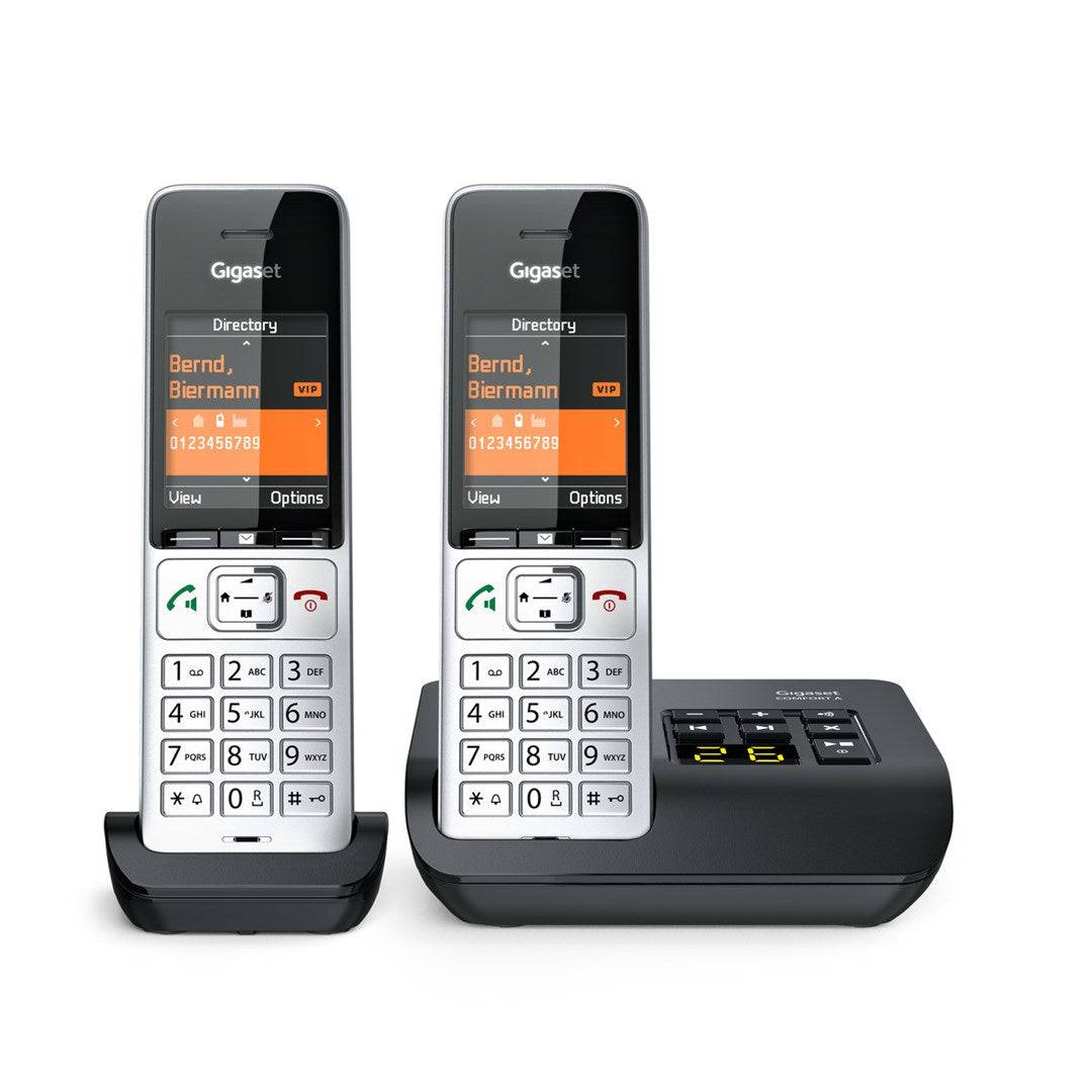 Gigaset 500A Comfort Duo Draadloze Telefoon met Antwoordapparaat - ECO DECT/GAP/CAT-iq - Zilver/Zwart + Extra Handset (L-1