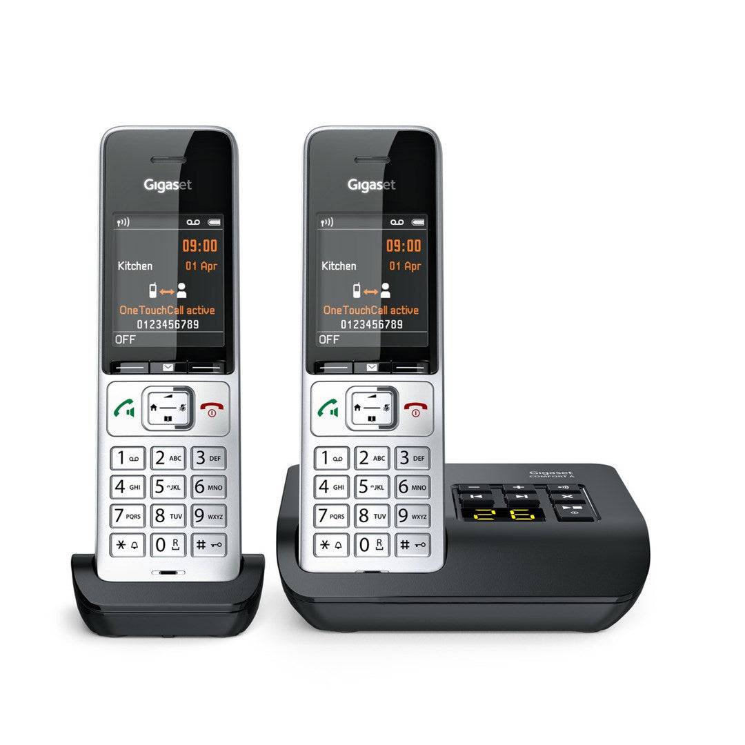 Gigaset 500A Comfort Duo Draadloze Telefoon met Antwoordapparaat - ECO DECT/GAP/CAT-iq - Zilver/Zwart + Extra Handset (L-4