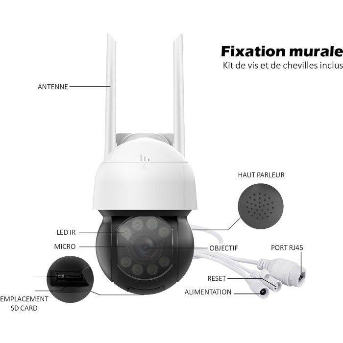 KYF Gemotoriseerde Buiten Camera - 6 MP - Inclusief 16 GB SD Kaart-4