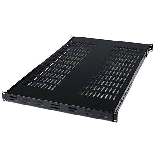 StarTech.com 19" Zware Verstelbare Rackplank - Geventileerd - Zwart - 1U 4POSTRACK25-4