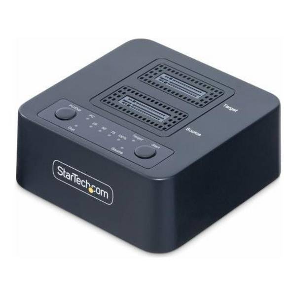 StarTech.com M2-HDD-DUPLICATOR-N1 - 1:1 Standalone M.2 NVMe Schijfduplicator en Dock - 2 Bays - TAA-conform