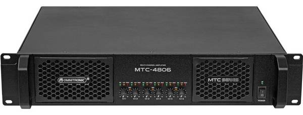 OMNITRONIC MTC-4806 - 6-Kanaals Versterker (10452433)