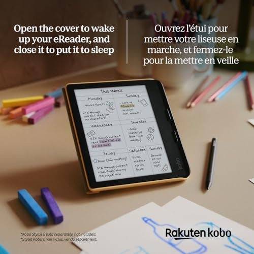Kobo Libra SleepCover - Flip Case - Dusk Blue - voor Kobo Libra Colour N428-AC-BL-E-PU-2