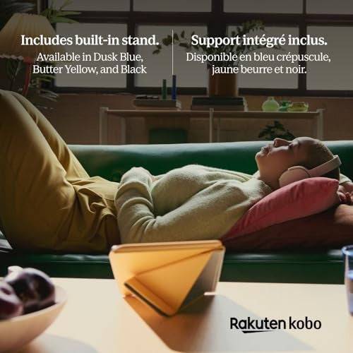 Kobo Libra SleepCover - Flip Case - Dusk Blue - voor Kobo Libra Colour N428-AC-BL-E-PU-3