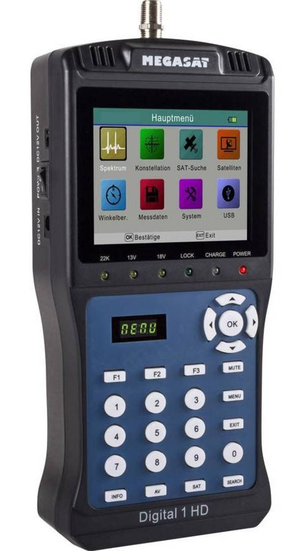 Megasat Digital 1 HD - Satellietsignaalmeter voor Satellietantennes