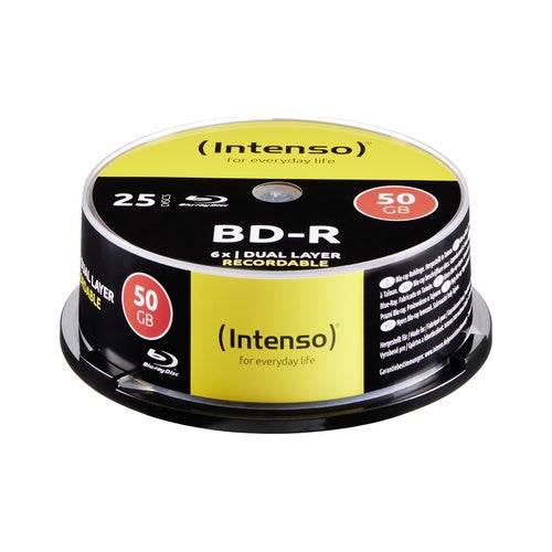 Intenso 25 x BD-R 50 GB 6x Spindel (5001124)-0
