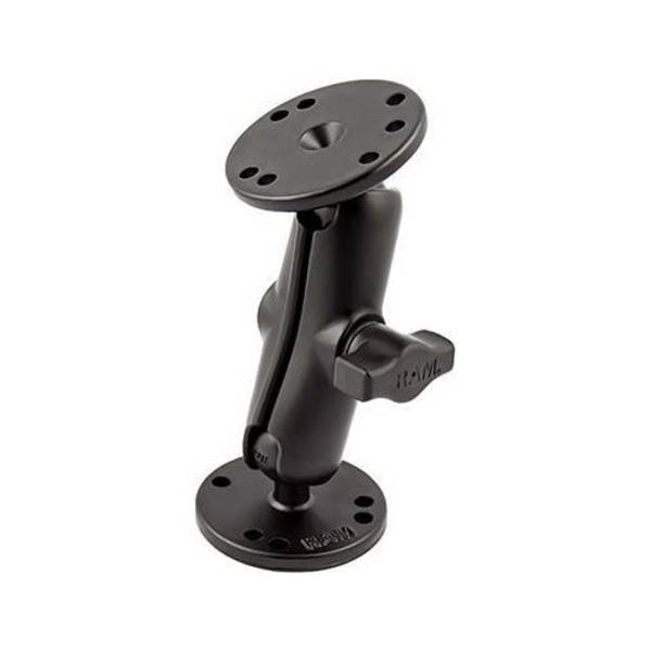 RAM Mounts Montagekit - B-Ball (1"), 2x Ronde Basisplaten (AMPS), Middelste Verbindingsarm - RAM-B-101U