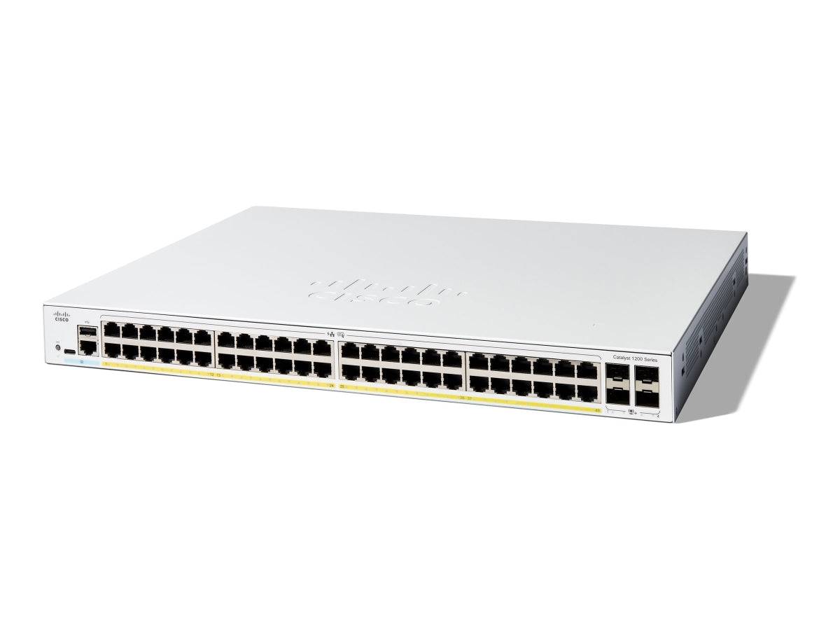 CISCO Catalyst 1200 - 48-Poort Switch - 4 x 10 g SFP+ Uplinks 48-Port C1200-48T-4X-0
