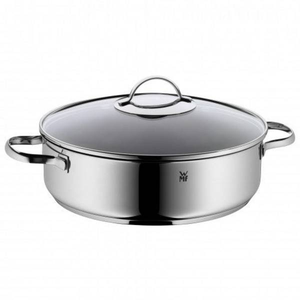 WMF 0761406380 - Gecoate Braadpan Ø 28 cm - Glazen Deksel - Inductie Geschikt
