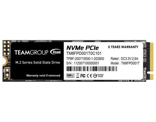 Team Group MP33 Pro SSD 1 TB M.2 2280 PCIe 3.0 x 4 NVMe TM8FPD001T0C101-0