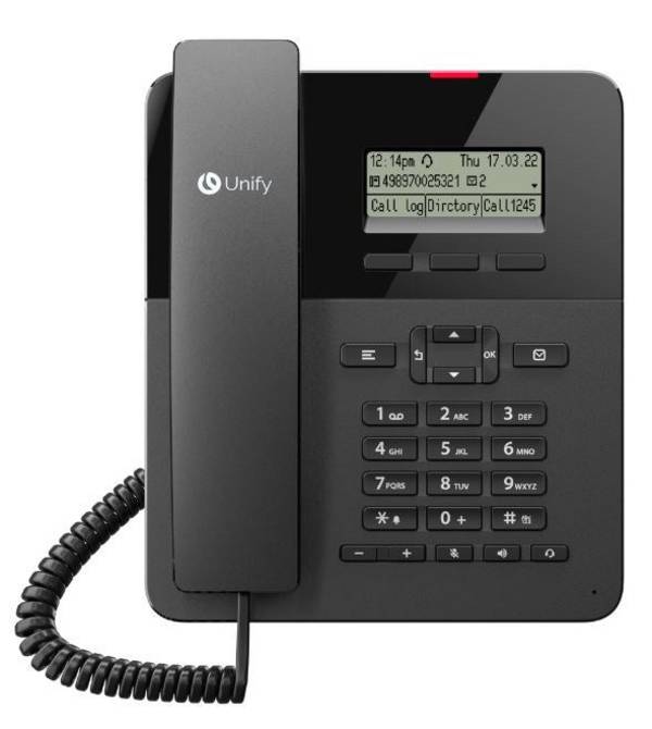 Unify OpenScape Bureau Telefoon CP110 - VoIP Telefoon - Zwart L30250-F600-C580